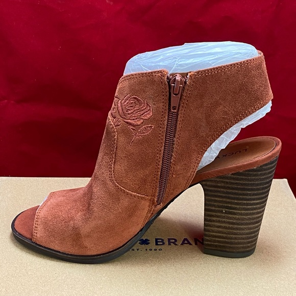 Lucky Brand Open Toe Ankle Boots - Picture 7 of 8